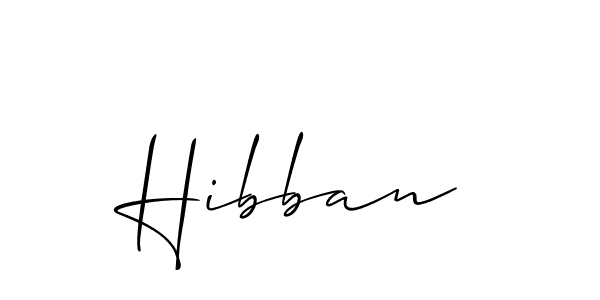 The best way (Allison_Script) to make a short signature is to pick only two or three words in your name. The name Hibban include a total of six letters. For converting this name. Hibban signature style 2 images and pictures png