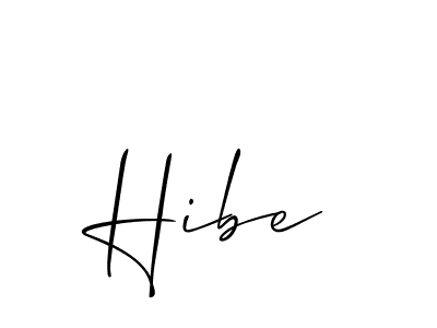 How to make Hibe name signature. Use Allison_Script style for creating short signs online. This is the latest handwritten sign. Hibe signature style 2 images and pictures png