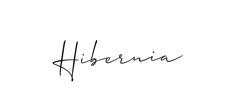 Also we have Hibernia name is the best signature style. Create professional handwritten signature collection using Allison_Script autograph style. Hibernia signature style 2 images and pictures png