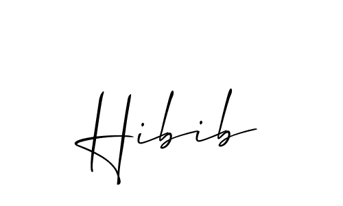 if you are searching for the best signature style for your name Hibib. so please give up your signature search. here we have designed multiple signature styles  using Allison_Script. Hibib signature style 2 images and pictures png