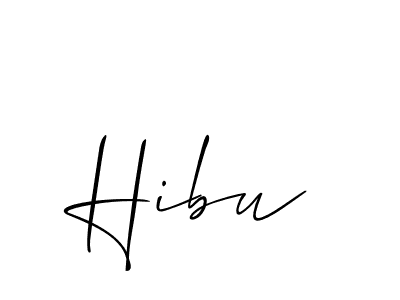 Also You can easily find your signature by using the search form. We will create Hibu name handwritten signature images for you free of cost using Allison_Script sign style. Hibu signature style 2 images and pictures png