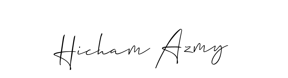 How to make Hicham Azmy signature? Allison_Script is a professional autograph style. Create handwritten signature for Hicham Azmy name. Hicham Azmy signature style 2 images and pictures png