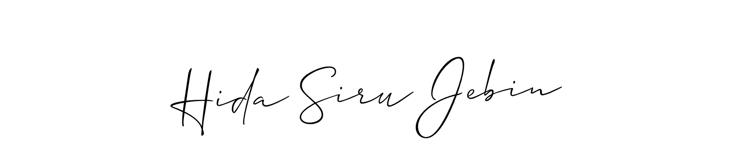 You can use this online signature creator to create a handwritten signature for the name Hida Siru Jebin. This is the best online autograph maker. Hida Siru Jebin signature style 2 images and pictures png