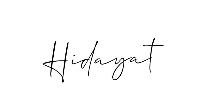 Make a beautiful signature design for name Hidayat. Use this online signature maker to create a handwritten signature for free. Hidayat signature style 2 images and pictures png