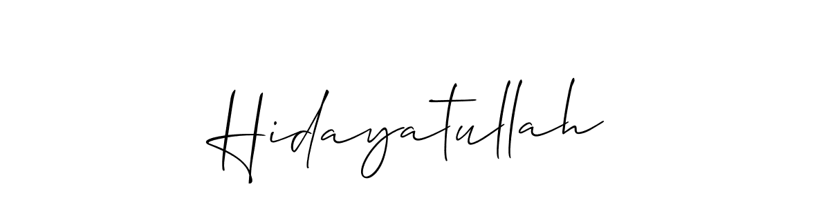 Hidayatullah stylish signature style. Best Handwritten Sign (Allison_Script) for my name. Handwritten Signature Collection Ideas for my name Hidayatullah. Hidayatullah signature style 2 images and pictures png