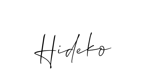 You should practise on your own different ways (Allison_Script) to write your name (Hideko) in signature. don't let someone else do it for you. Hideko signature style 2 images and pictures png