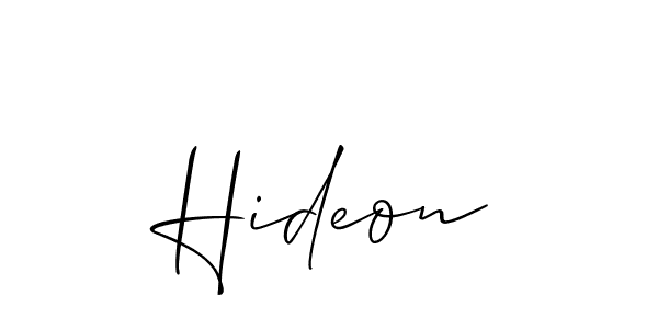 How to Draw Hideon signature style? Allison_Script is a latest design signature styles for name Hideon. Hideon signature style 2 images and pictures png
