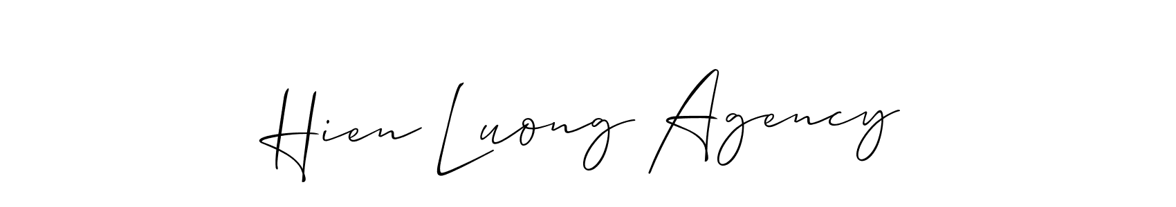 Check out images of Autograph of Hien Luong Agency name. Actor Hien Luong Agency Signature Style. Allison_Script is a professional sign style online. Hien Luong Agency signature style 2 images and pictures png