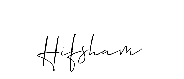 Similarly Allison_Script is the best handwritten signature design. Signature creator online .You can use it as an online autograph creator for name Hifsham. Hifsham signature style 2 images and pictures png