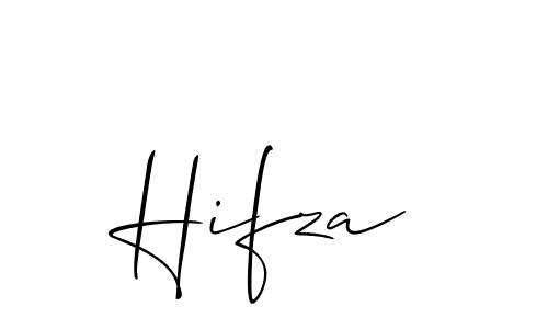 How to Draw Hifza signature style? Allison_Script is a latest design signature styles for name Hifza. Hifza signature style 2 images and pictures png