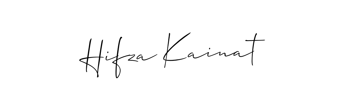 How to Draw Hifza Kainat signature style? Allison_Script is a latest design signature styles for name Hifza Kainat. Hifza Kainat signature style 2 images and pictures png