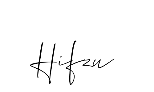 Similarly Allison_Script is the best handwritten signature design. Signature creator online .You can use it as an online autograph creator for name Hifzu. Hifzu signature style 2 images and pictures png