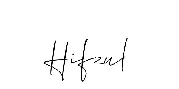 Allison_Script is a professional signature style that is perfect for those who want to add a touch of class to their signature. It is also a great choice for those who want to make their signature more unique. Get Hifzul name to fancy signature for free. Hifzul signature style 2 images and pictures png