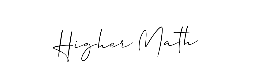 See photos of Higher Math official signature by Spectra . Check more albums & portfolios. Read reviews & check more about Allison_Script font. Higher Math signature style 2 images and pictures png