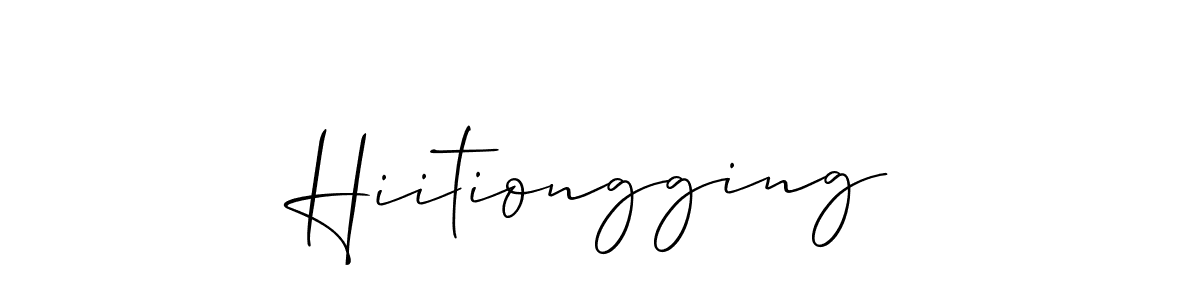 This is the best signature style for the Hiitiongging name. Also you like these signature font (Allison_Script). Mix name signature. Hiitiongging signature style 2 images and pictures png