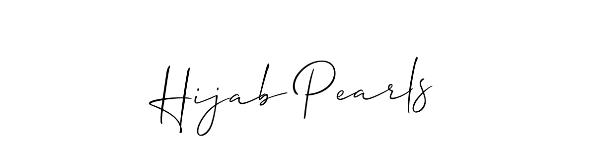 Best and Professional Signature Style for Hijab Pearls. Allison_Script Best Signature Style Collection. Hijab Pearls signature style 2 images and pictures png