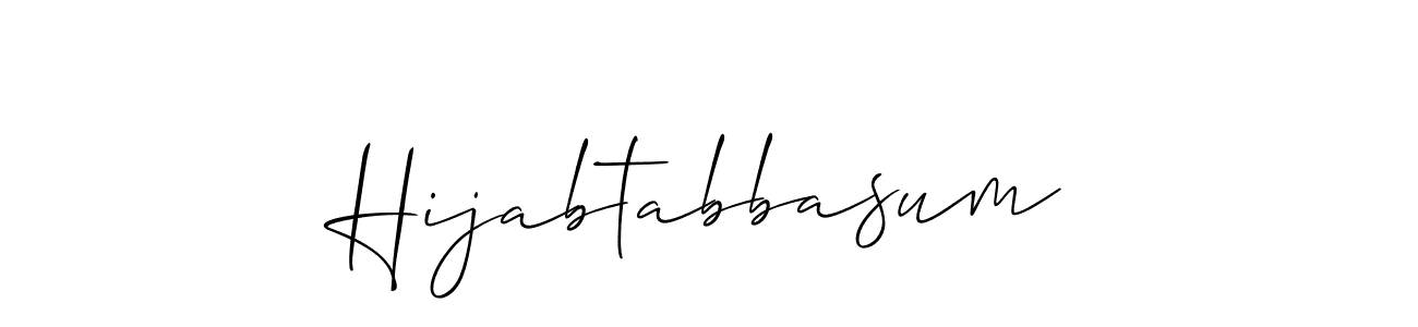 Best and Professional Signature Style for Hijabtabbasum. Allison_Script Best Signature Style Collection. Hijabtabbasum signature style 2 images and pictures png