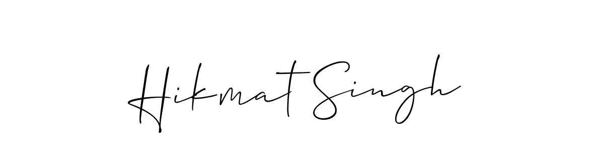 It looks lik you need a new signature style for name Hikmat Singh. Design unique handwritten (Allison_Script) signature with our free signature maker in just a few clicks. Hikmat Singh signature style 2 images and pictures png