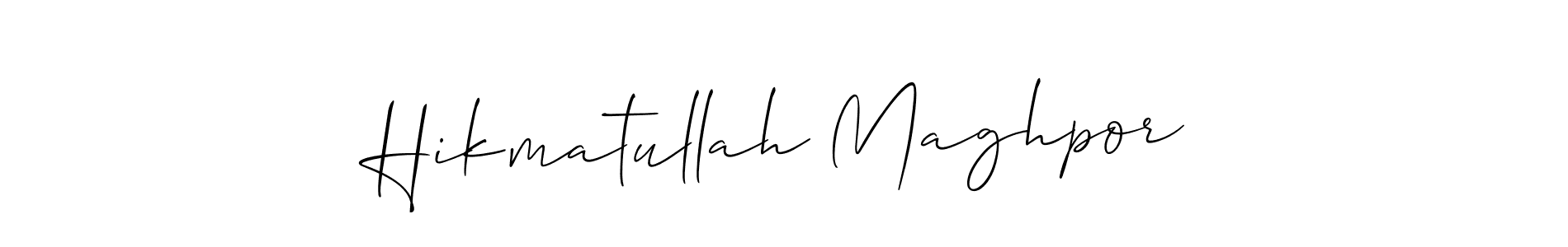 Best and Professional Signature Style for Hikmatullah Maghpor. Allison_Script Best Signature Style Collection. Hikmatullah Maghpor signature style 2 images and pictures png