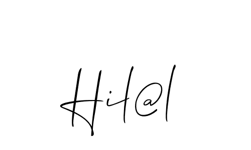 Also we have Hil@l name is the best signature style. Create professional handwritten signature collection using Allison_Script autograph style. Hil@l signature style 2 images and pictures png