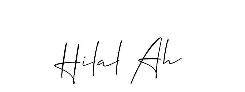 Similarly Allison_Script is the best handwritten signature design. Signature creator online .You can use it as an online autograph creator for name Hilal Ah. Hilal Ah signature style 2 images and pictures png