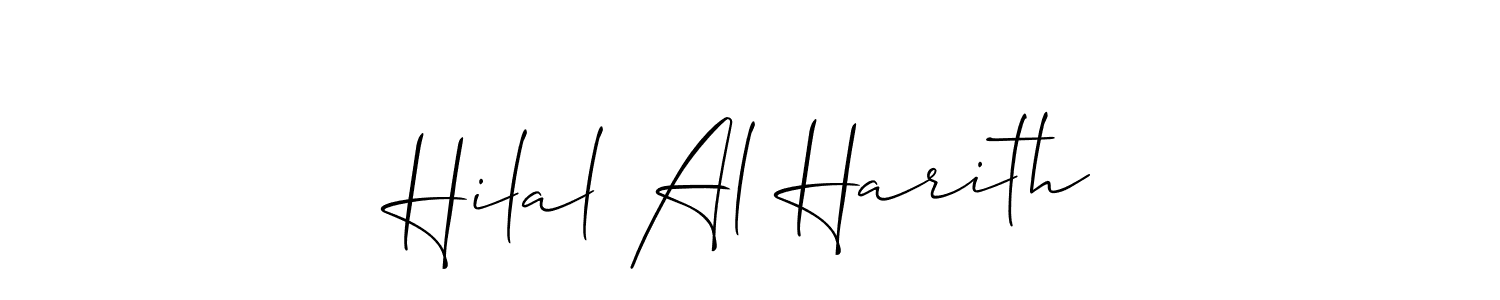 Make a short Hilal Al Harith signature style. Manage your documents anywhere anytime using Allison_Script. Create and add eSignatures, submit forms, share and send files easily. Hilal Al Harith signature style 2 images and pictures png