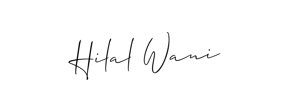 Make a beautiful signature design for name Hilal Wani. Use this online signature maker to create a handwritten signature for free. Hilal Wani signature style 2 images and pictures png