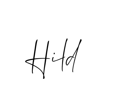 How to make Hild name signature. Use Allison_Script style for creating short signs online. This is the latest handwritten sign. Hild signature style 2 images and pictures png