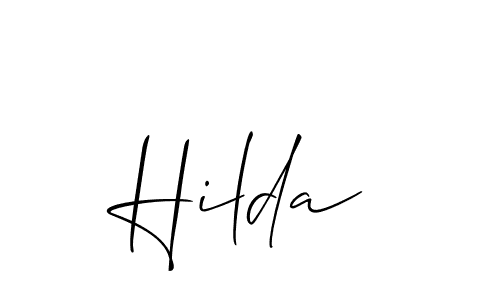 You can use this online signature creator to create a handwritten signature for the name Hilda. This is the best online autograph maker. Hilda signature style 2 images and pictures png