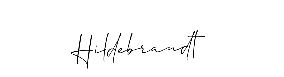 Use a signature maker to create a handwritten signature online. With this signature software, you can design (Allison_Script) your own signature for name Hildebrandt. Hildebrandt signature style 2 images and pictures png