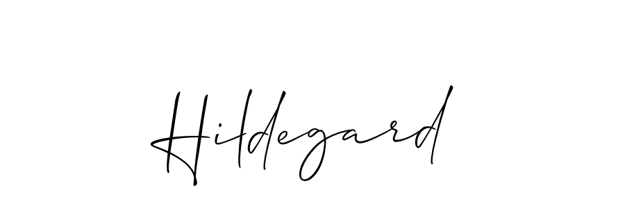How to make Hildegard name signature. Use Allison_Script style for creating short signs online. This is the latest handwritten sign. Hildegard signature style 2 images and pictures png