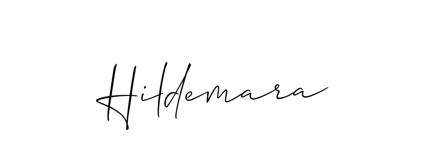 Make a beautiful signature design for name Hildemara. With this signature (Allison_Script) style, you can create a handwritten signature for free. Hildemara signature style 2 images and pictures png