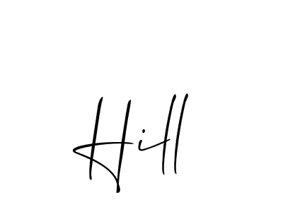 if you are searching for the best signature style for your name Hill. so please give up your signature search. here we have designed multiple signature styles  using Allison_Script. Hill signature style 2 images and pictures png