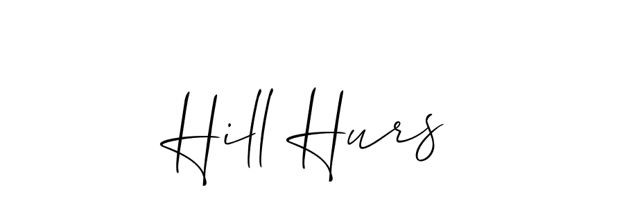 How to make Hill Hurs signature? Allison_Script is a professional autograph style. Create handwritten signature for Hill Hurs name. Hill Hurs signature style 2 images and pictures png