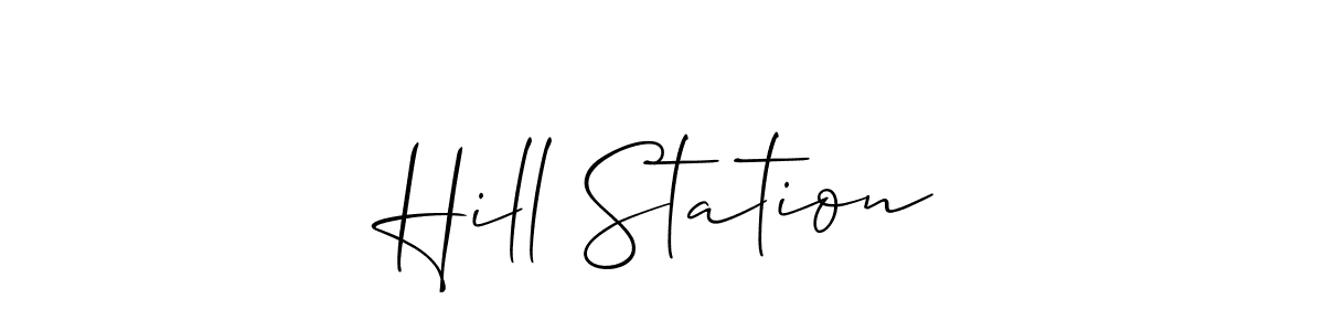 You can use this online signature creator to create a handwritten signature for the name Hill Station. This is the best online autograph maker. Hill Station signature style 2 images and pictures png