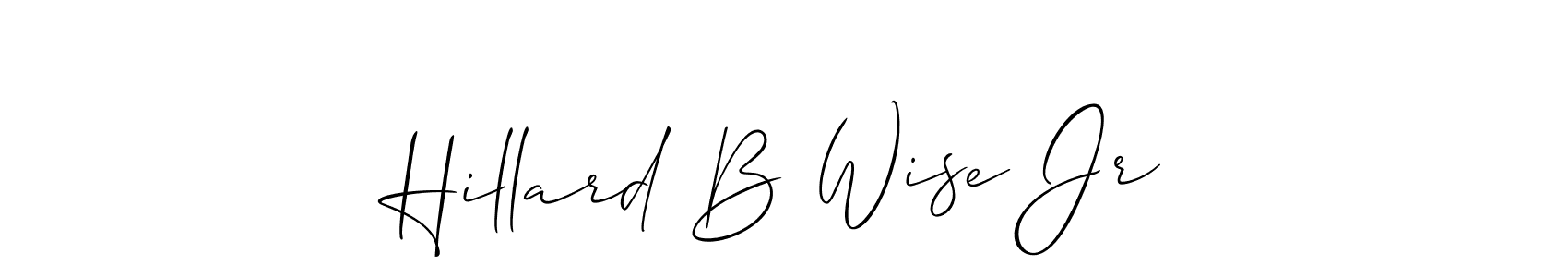 Similarly Allison_Script is the best handwritten signature design. Signature creator online .You can use it as an online autograph creator for name Hillard B Wise Jr. Hillard B Wise Jr signature style 2 images and pictures png