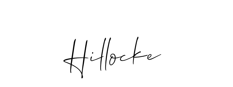 Best and Professional Signature Style for Hillocke. Allison_Script Best Signature Style Collection. Hillocke signature style 2 images and pictures png