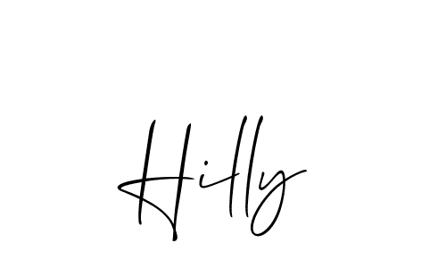 Make a beautiful signature design for name Hilly. Use this online signature maker to create a handwritten signature for free. Hilly signature style 2 images and pictures png