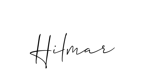 How to make Hilmar name signature. Use Allison_Script style for creating short signs online. This is the latest handwritten sign. Hilmar signature style 2 images and pictures png