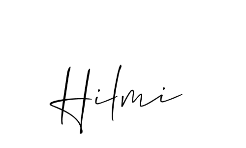 Create a beautiful signature design for name Hilmi. With this signature (Allison_Script) fonts, you can make a handwritten signature for free. Hilmi signature style 2 images and pictures png