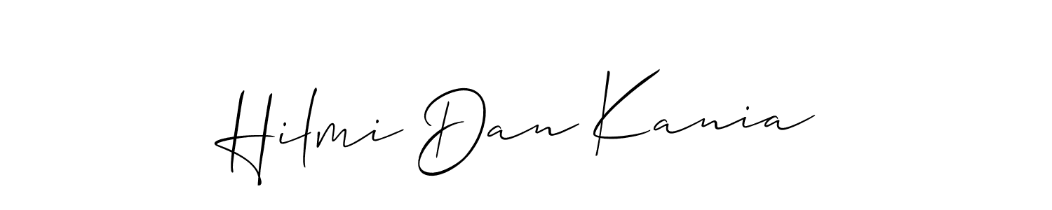 Best and Professional Signature Style for Hilmi Dan Kania. Allison_Script Best Signature Style Collection. Hilmi Dan Kania signature style 2 images and pictures png