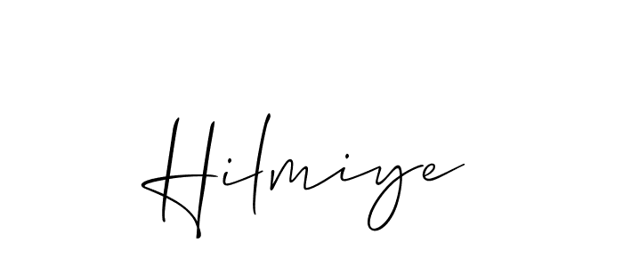 Hilmiye stylish signature style. Best Handwritten Sign (Allison_Script) for my name. Handwritten Signature Collection Ideas for my name Hilmiye. Hilmiye signature style 2 images and pictures png