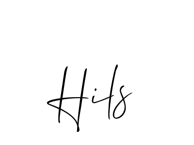 if you are searching for the best signature style for your name Hils. so please give up your signature search. here we have designed multiple signature styles  using Allison_Script. Hils signature style 2 images and pictures png