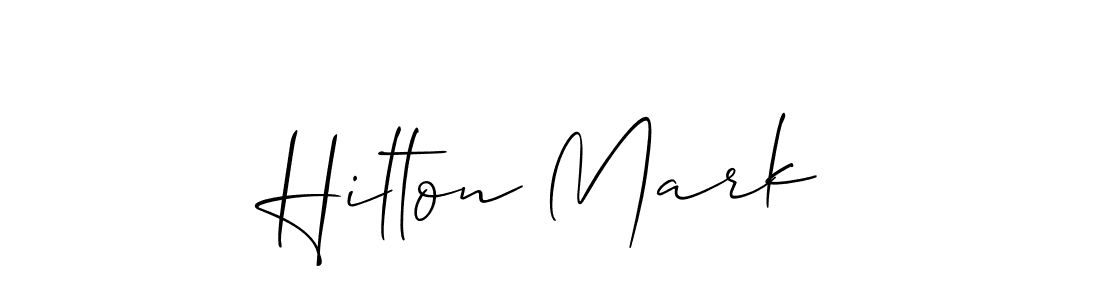 You should practise on your own different ways (Allison_Script) to write your name (Hilton Mark) in signature. don't let someone else do it for you. Hilton Mark signature style 2 images and pictures png