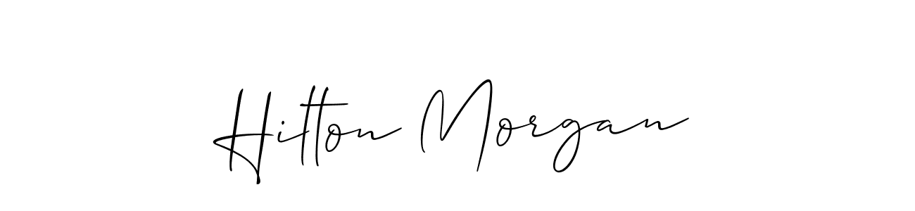 Once you've used our free online signature maker to create your best signature Allison_Script style, it's time to enjoy all of the benefits that Hilton Morgan name signing documents. Hilton Morgan signature style 2 images and pictures png