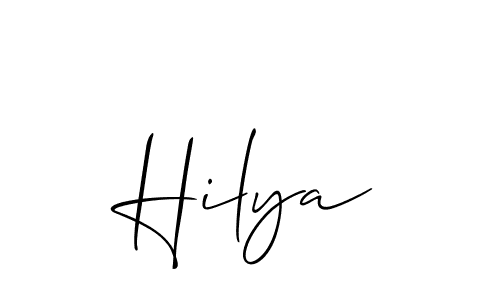 This is the best signature style for the Hilya name. Also you like these signature font (Allison_Script). Mix name signature. Hilya signature style 2 images and pictures png