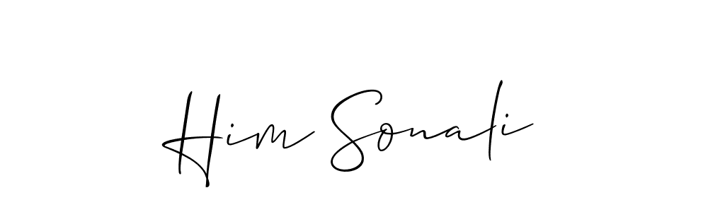 if you are searching for the best signature style for your name Him Sonali. so please give up your signature search. here we have designed multiple signature styles  using Allison_Script. Him Sonali signature style 2 images and pictures png