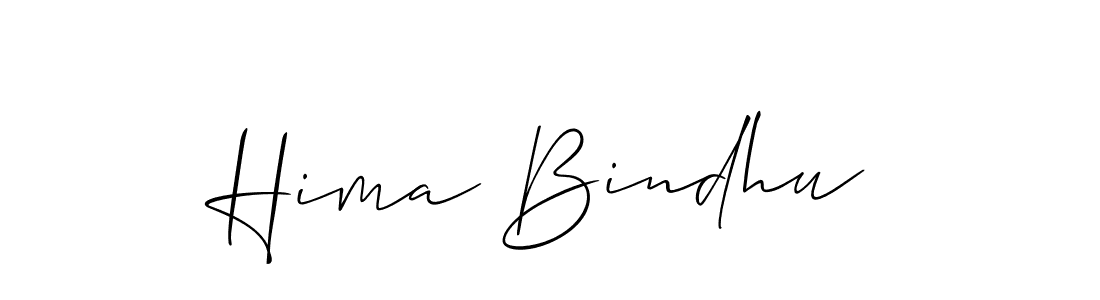It looks lik you need a new signature style for name Hima Bindhu. Design unique handwritten (Allison_Script) signature with our free signature maker in just a few clicks. Hima Bindhu signature style 2 images and pictures png