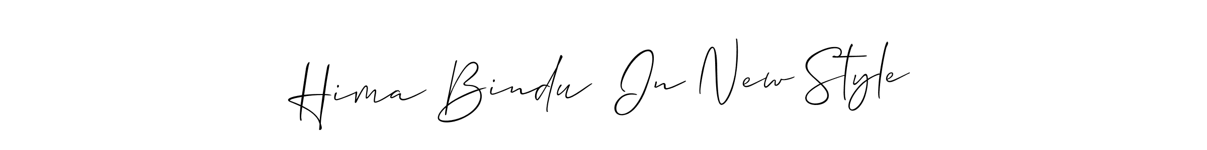 Use a signature maker to create a handwritten signature online. With this signature software, you can design (Allison_Script) your own signature for name Hima Bindu  In New Style. Hima Bindu  In New Style signature style 2 images and pictures png