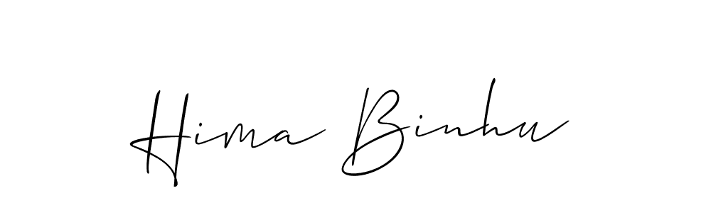 Make a beautiful signature design for name Hima Binhu. Use this online signature maker to create a handwritten signature for free. Hima Binhu signature style 2 images and pictures png